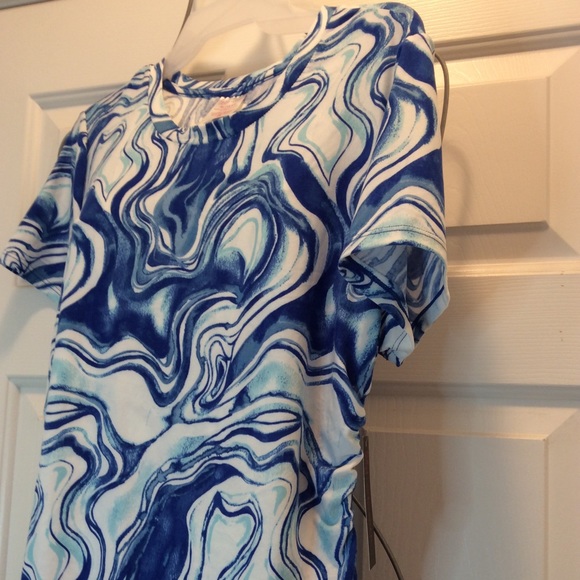 đź’™Side Ruched Colorful Midi Dressđź’™Size XLđź’™ - Picture 4 of 6